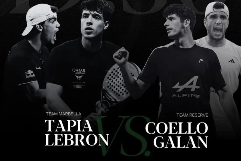 El partido de pádel más esperado: Arturo Coello y Alejandro Galán vs. Juan Lebrón y Agustín Tapia