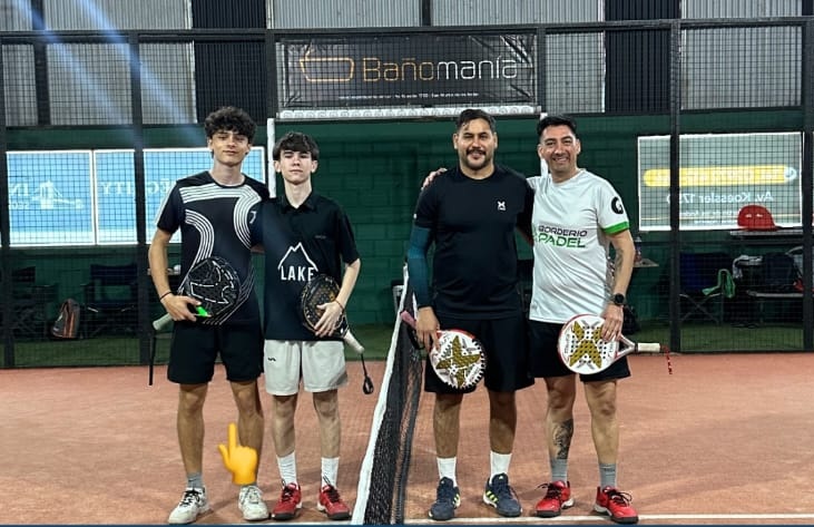 Juan Cruz Hatchondo y Juan Gismondi ganaron el torneo de pádel de Quinta libre en San Martín de los Andes