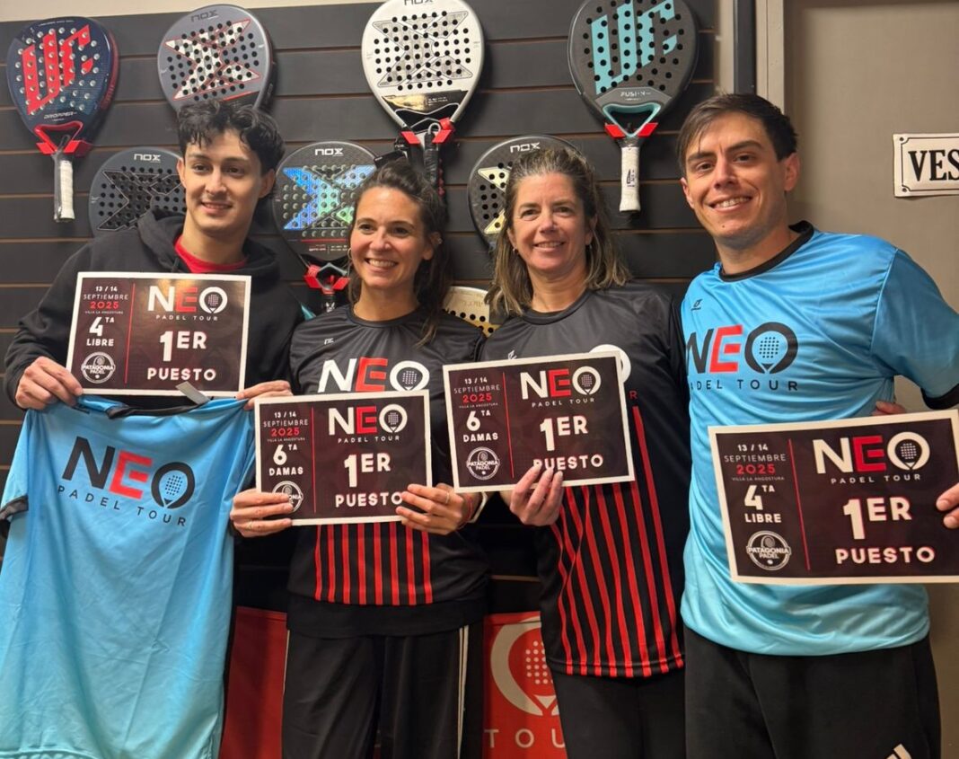 El club Patagonia Pádel de Villa la Angostura realizó torneos de cuarta libre y sexta damas