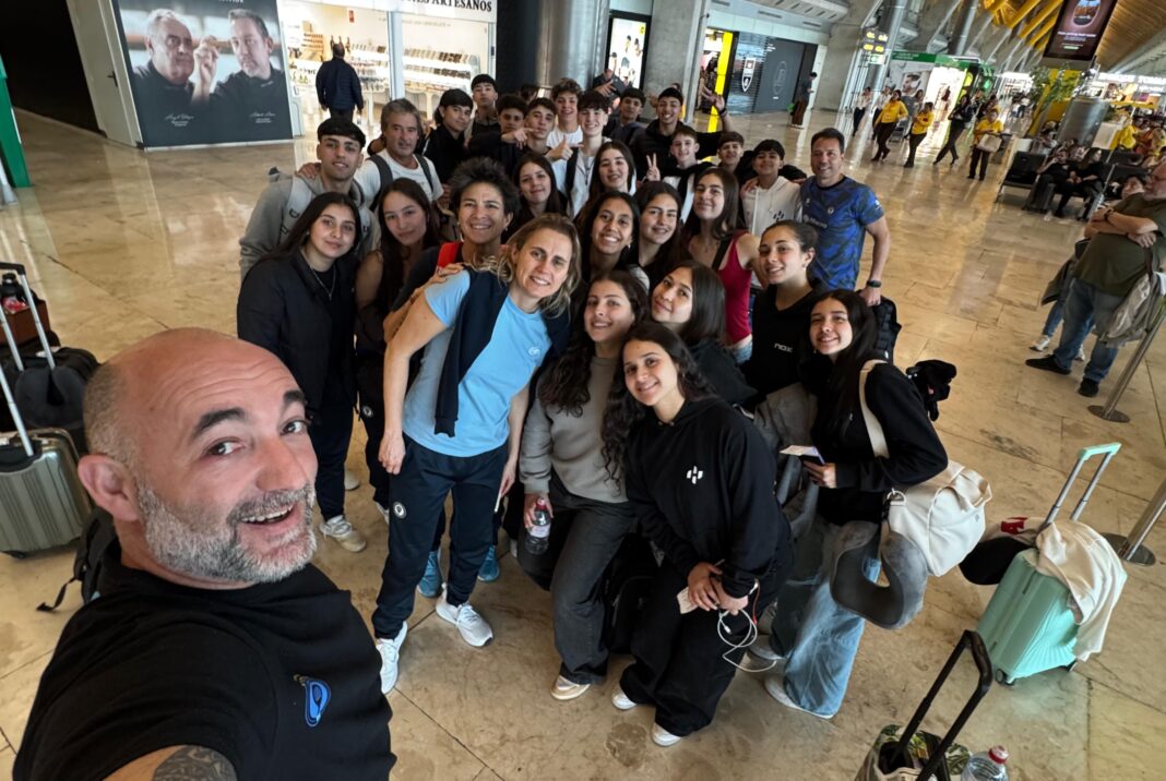 La delegación argentina ya está en España para jugar la Copa del Mundo Junior de Pádel