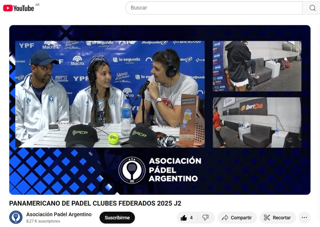 Argentina le ganó a Brasil y se metió en las semifinales del Panamericano de Clubes de Pádel