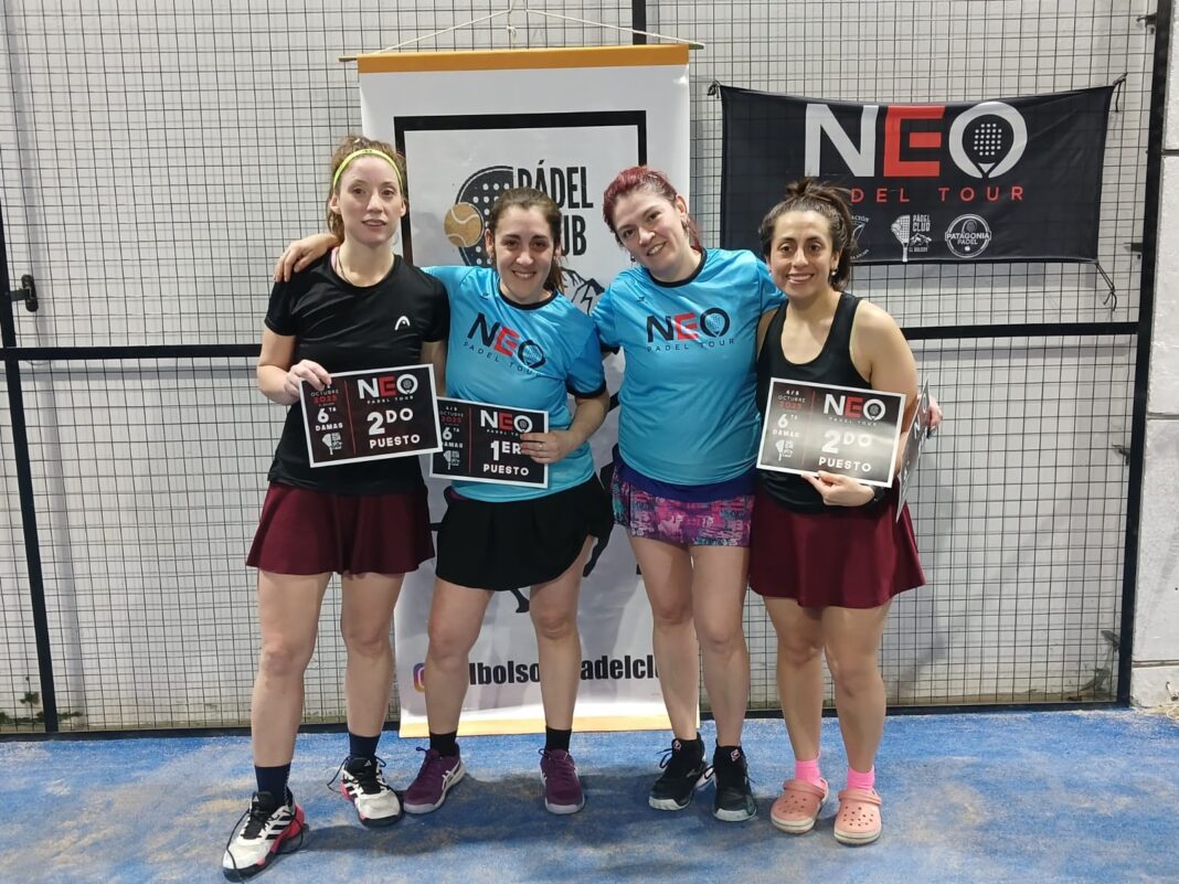 Gran convocatoria a los torneos de Neo Pádel Tour en El Bolsón