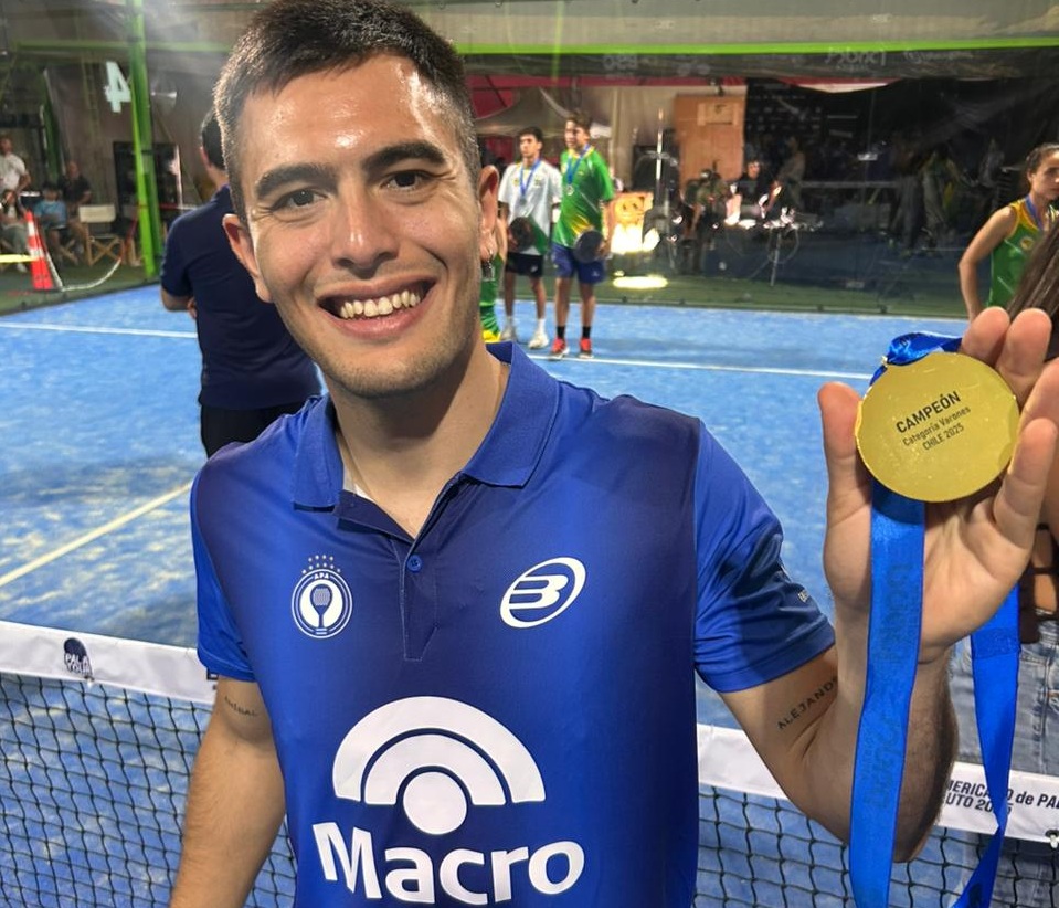 Maxi Arce a lo Maxi Arce: primera vez con la celeste y blanca y gana el Panamericano de Pádel
