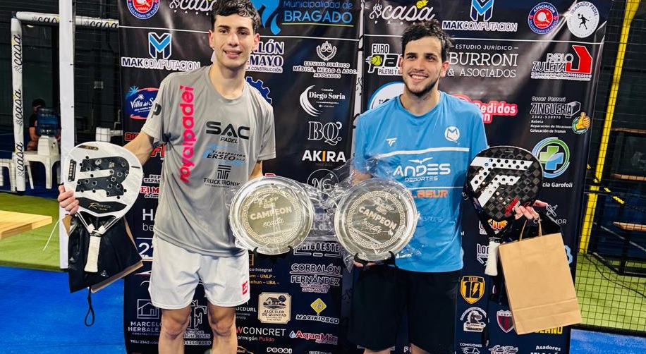 Britos y Mayerna son los campeones de Pádel en Bragado