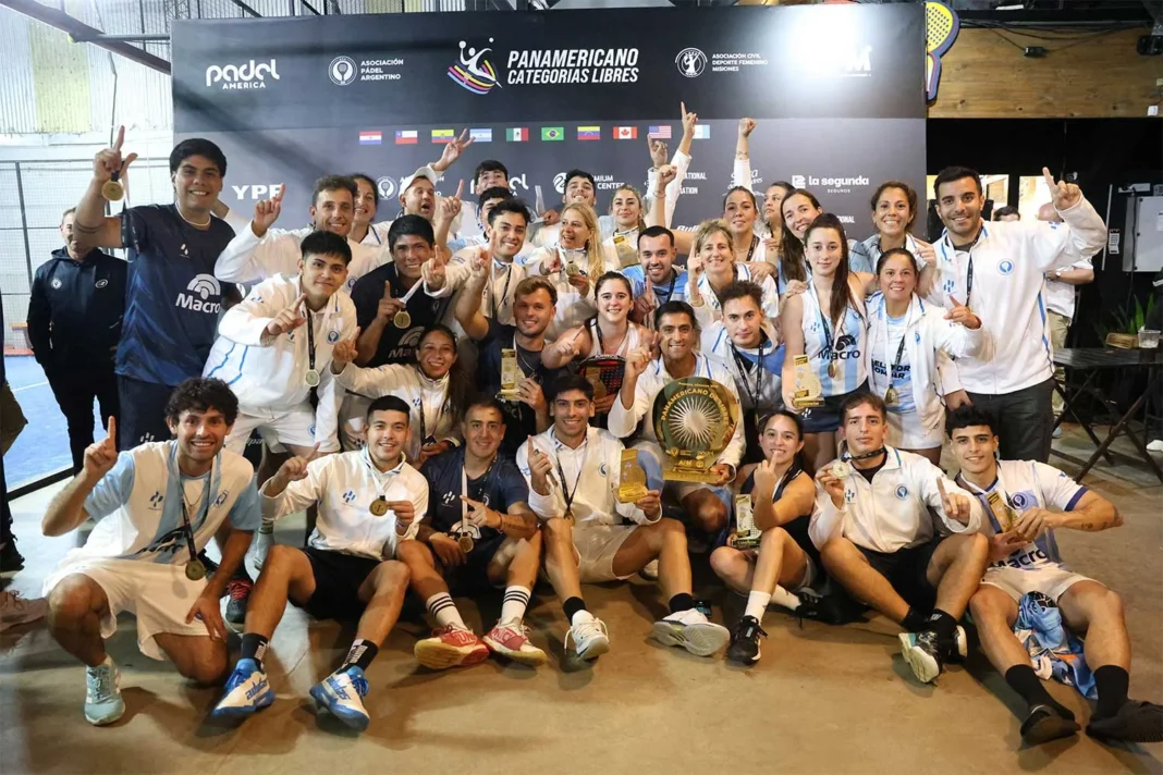 Argentina ganó también el Panamericano de categorías Libres de Pádel en Misiones