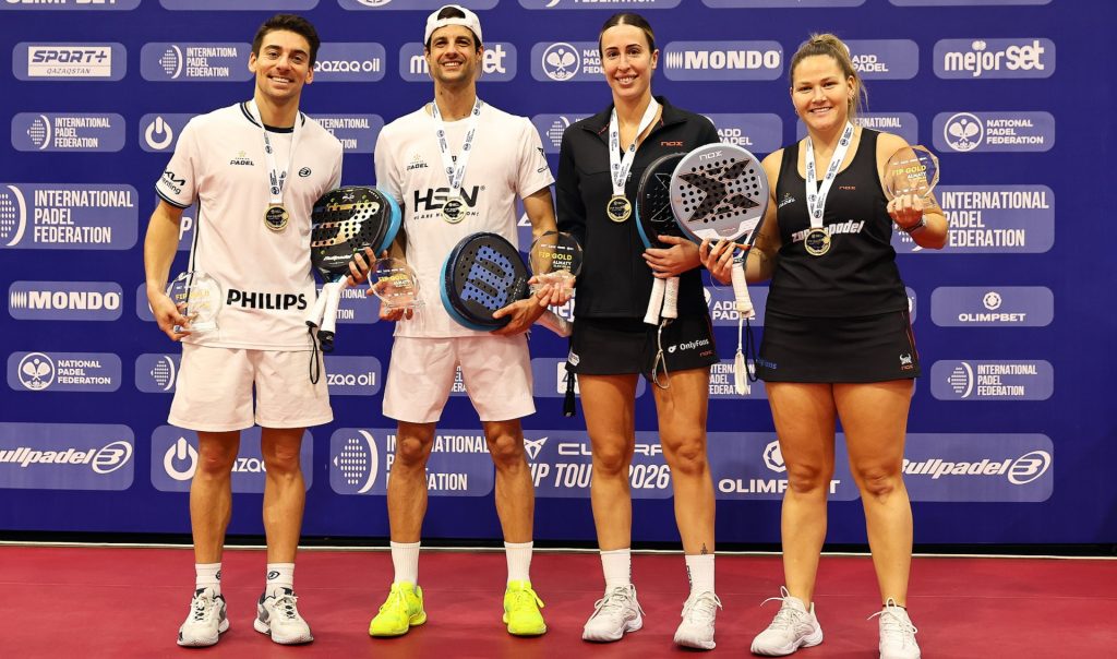 Los argentinos Aranzazu Osoro y Martín Di Nenno campeones de pádel en Kazajistán Los argentinos Aranzazu Osoro y Martín Di Nenno campeones de pádel en Kazajistán